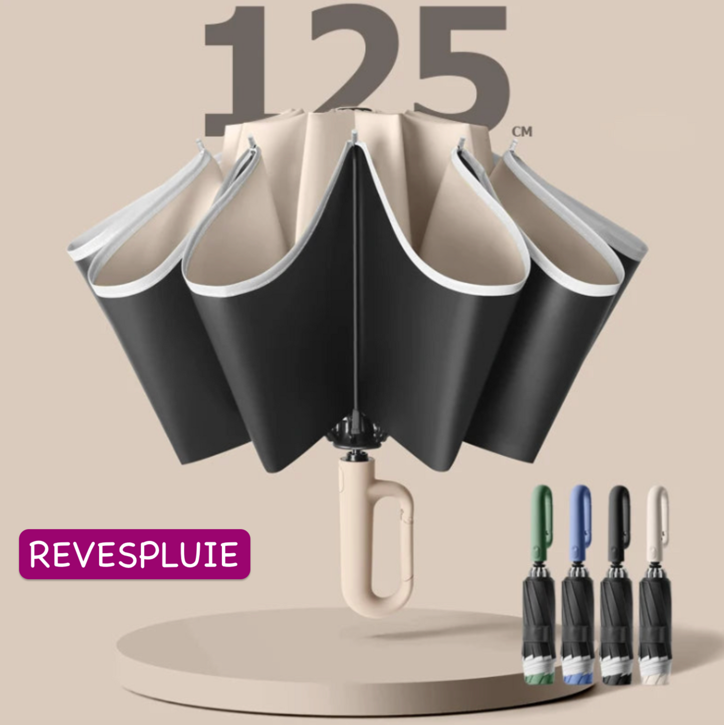 Reverspluie - boucle, 125cm